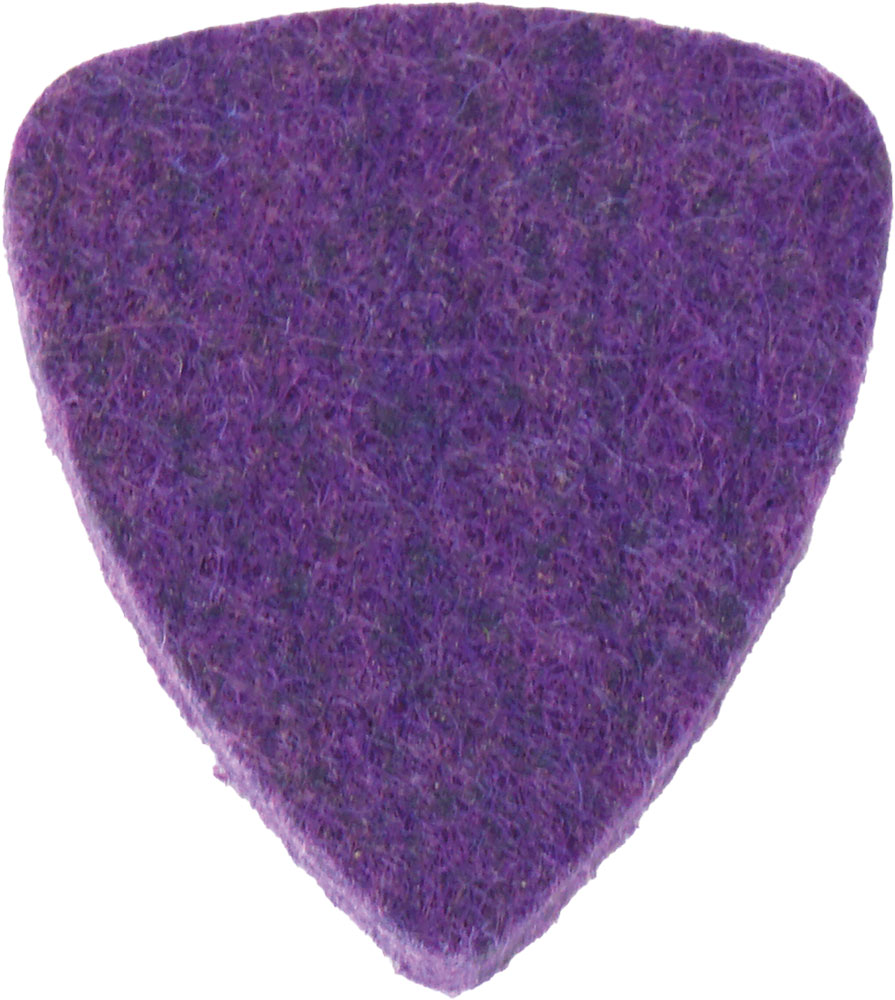 Viking VUP-1-E Felt Ukulele Pick, Purple Stiff felt pick, Approx 3mm thick. Standard pick shape