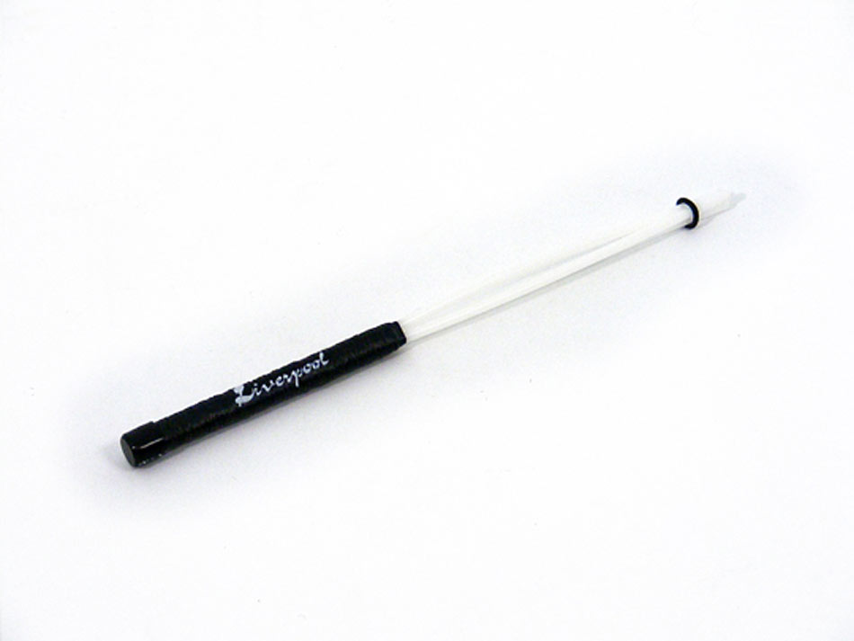 Liverpool TA-003 Tamborim Beater, Triple Nylon tamborim stick. Black grip handle with white nylon sticks