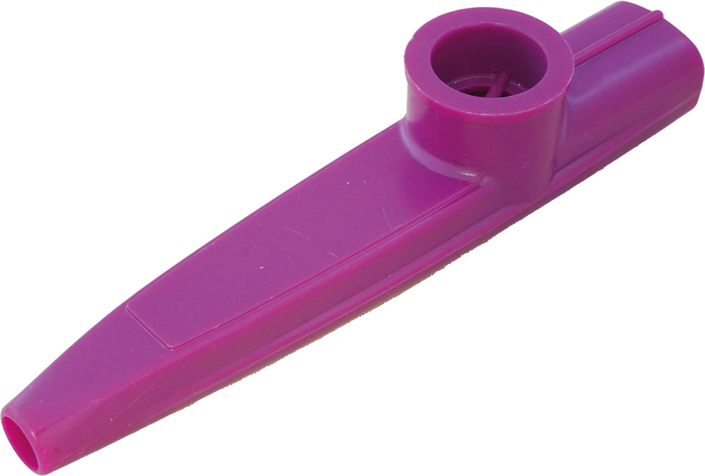 Atlas KA-1 Purple Plastic Kazoo Single, Purple Brightly colored kazoo