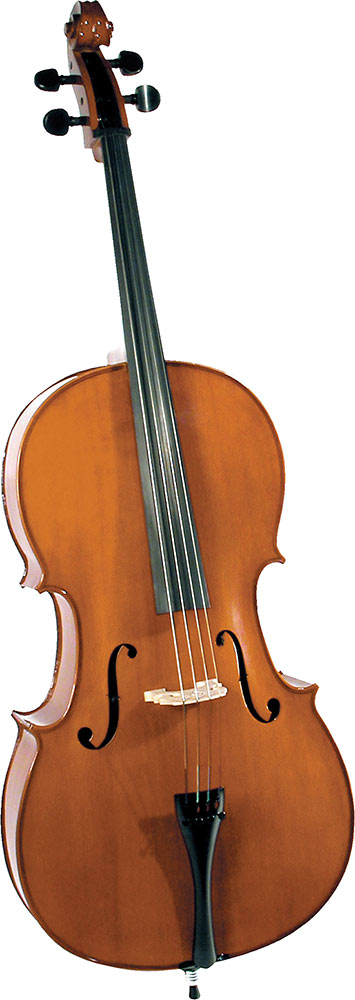 Cremona SC-175 3/4 Premier Student Cello O/F Outift. Solid hand carved/graduated maple and spruce tonewoods. Prelude strings