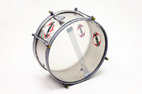 Contemporanea LCA1215 Caixa Light 12inch x 15cm Aluminum Light Series small Samba Snare Drum, 6 lug