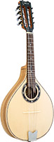 Carvalho 308MDL Mandolin. Ovangkol Body Solid spruce top with Ovangkol back and sides. Pear shape body