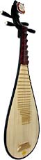 Atlas Pipa, Chinese Lute The Chinese lute, 4 strings, 30 frets, 720 scale length, rounded back