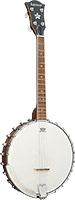 Ashbury AB-53-T Tenor Banjo, Walnut Open Back Walnut neck & pot. Rolled brass tone ring. Engraved one piece nickel flange