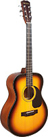Blue Moon BG-34T Orchestral Guitar, 3 TSB Spruce top with sapele back and sides. High gloss 3 tone sunburst finish