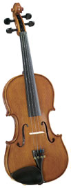 Cremona SV-175 3/4 Premier Student Violin Outift. Solid hand carved/graduated maple and spruce tonewoods. Prelude strings