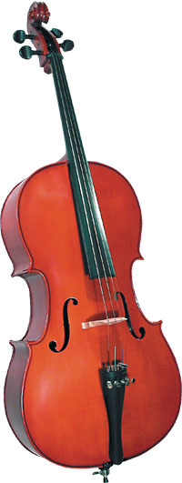 Cremona SC-100 Full Size Cello Outfit Cremona SC-100 Premier Novice Full Size Cello with Dyed Rosewood Fingerboard