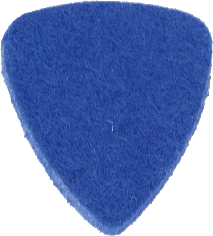 Viking VUP-1-B Felt Ukulele Pick, Blue Stiff felt pick, Approx 3mm thick. Standard pick shape