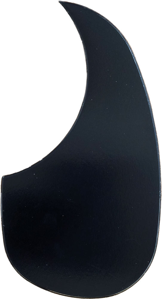 Viking VS-5210K Guitar Pickguard, Black Standard teardrop shape plastic scratch plate for acoustic guitar