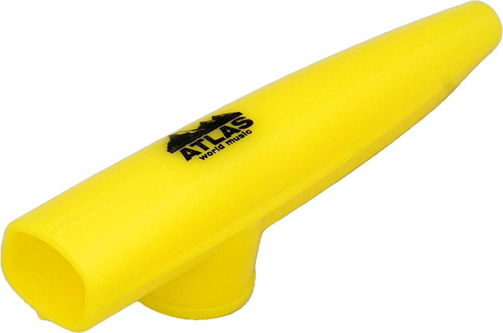 Atlas KA-1 Yellow Plastic Kazoo Single, Yellow Brightly colored kazoo