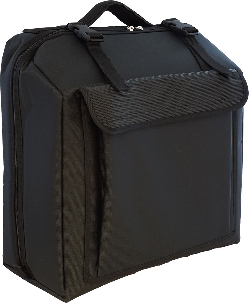 Manifatture MB-44 Accordion Bag, 48 bass 26 treble/48 bass. 300 Black denier polyester with 10 mm polyurethane padding