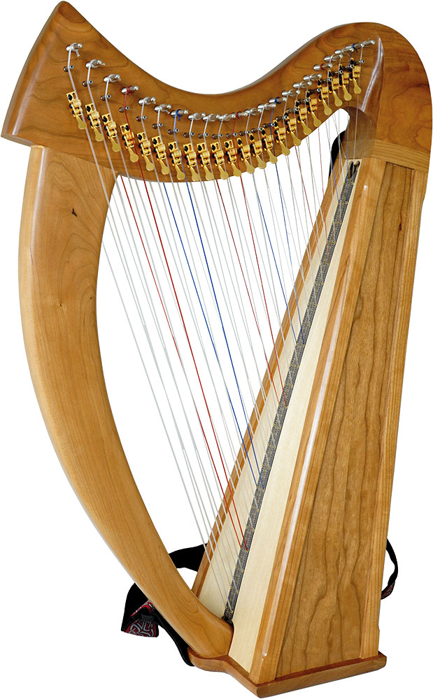 Stoney End Brittany Double Strung Harp, Hobgoblin Music USA