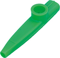 Atlas KA-1 Green Plastic Kazoo Single, Green Brightly colored kazoo