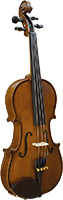 Cremona SV-175 1/2 Premier Student Violin Outift. Solid hand carved/graduated maple and spruce tonewoods. Prelude strings