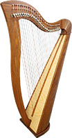 Glenluce Dornal 27 String Harp, Full Levered